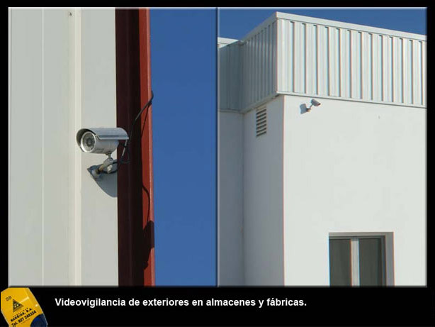 Seguridad Barrios videovigilancia en exteriores en almacenes y fábricas